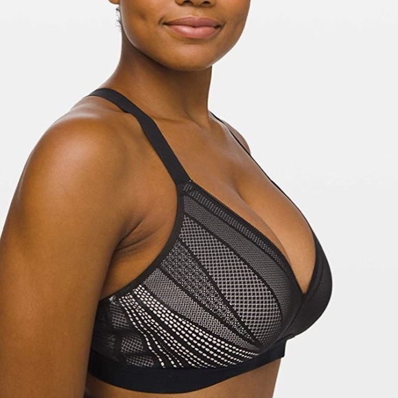 Lululemon Awake to Lace Bra Black/Beige Size 32 E - Picture 2 of 16